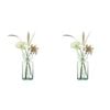 2x LSA International Canopy Vase/Bulb Enclosed Garden Home Planter Clear 20cm