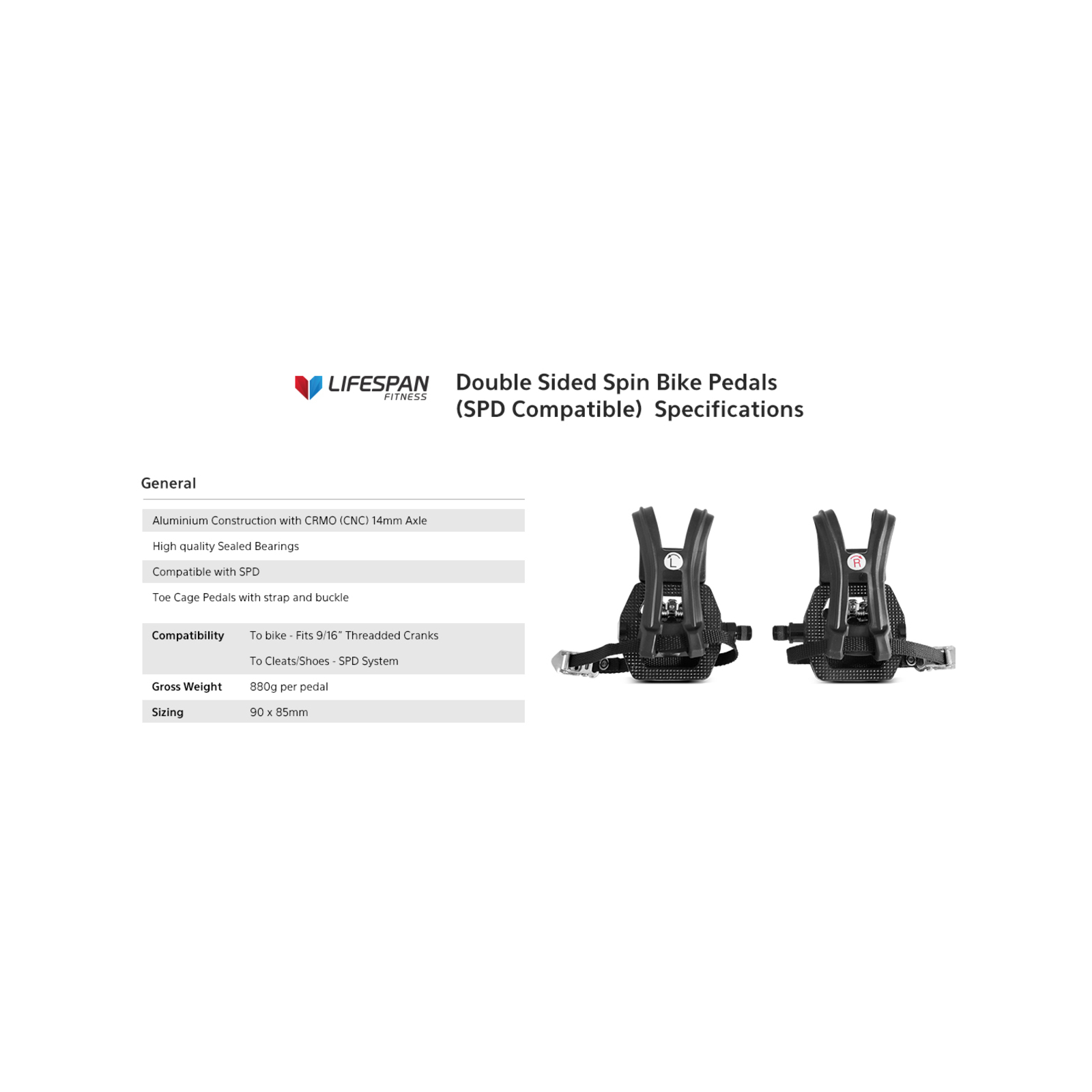 Two sided spin pedals sales