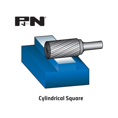 P N 6.35 x 16mm Cylindrical Square Carbide Bur Bunnings Australia