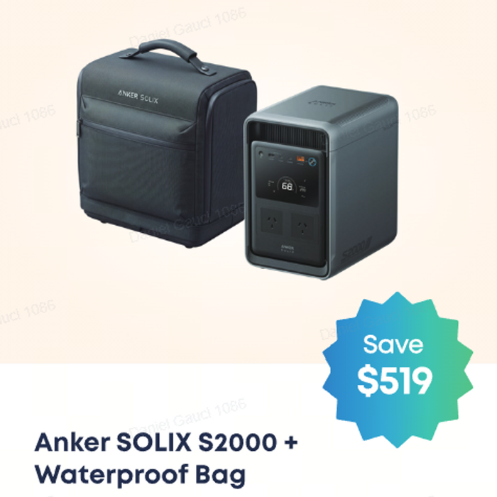 Anker SOLIX S2000 Portable Power Station with Water resistant bag-2000Wh｜1500W