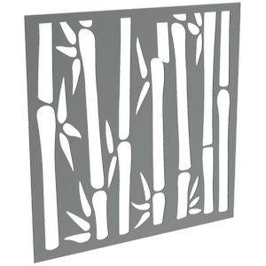 ProtectorAl 300-1200 x 300-1200mm Monument Bamboo Unframed Solid Aluminium Decorative Panel 