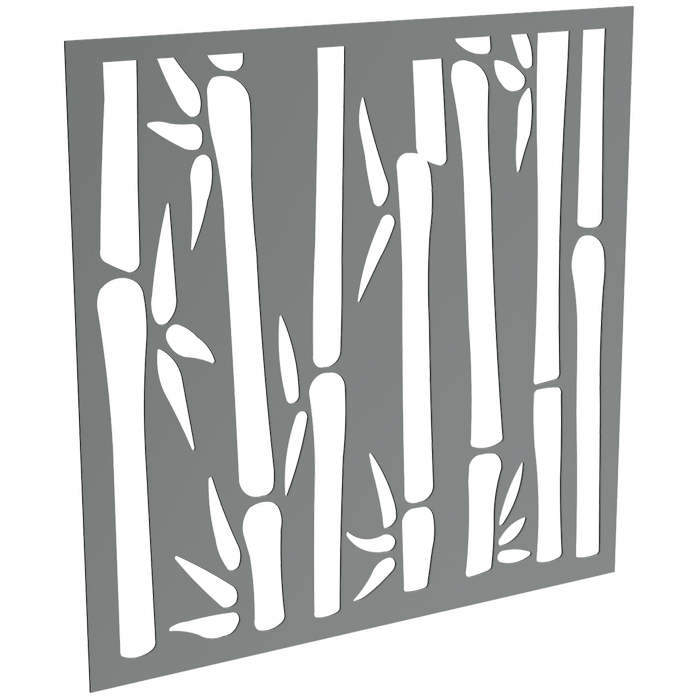 ProtectorAl 300-1200 x 300-1200mm Monument Bamboo Unframed Solid Aluminium Decorative Panel 