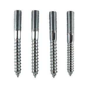 Everhang M12 x 100mm Zinc Plated Hanger Bolt - 4 Pack