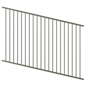 ProtectorAl 1201 - 2400 x 1200mm Pale Eucalypt Raked Up to 15º Flat Top Pool Fence Panel