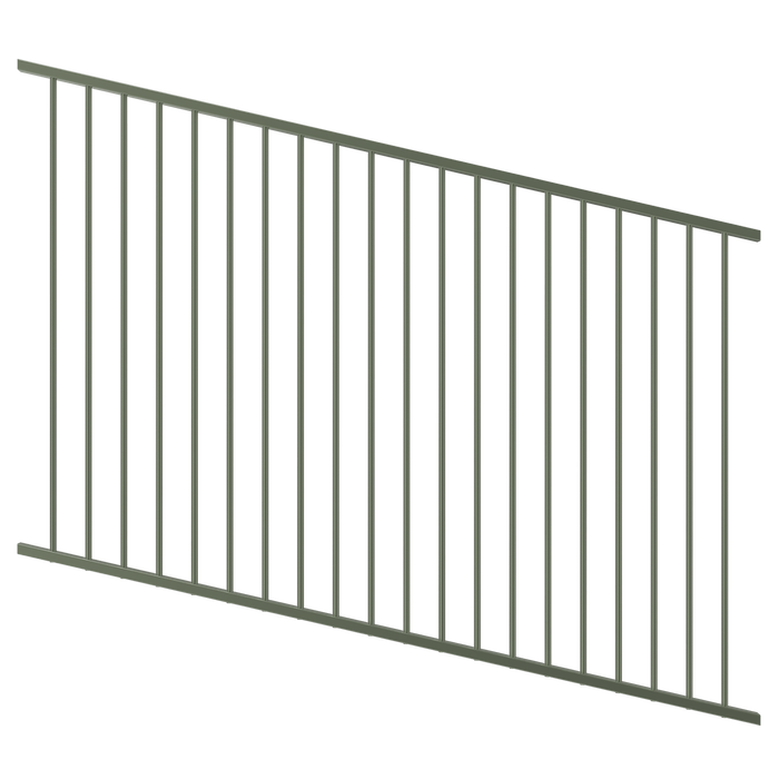 ProtectorAl 1201 - 2400 x 1200mm Pale Eucalypt Raked Up to 15º Flat Top Pool Fence Panel
