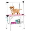 Advwin Pet Grooming Table 2 Loops Foldable Pet Salon Station for Dog Cat