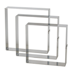 Matfer Bourgeat Cake Frame Square Stainless Steel 225x35mm