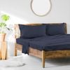 Ardor Queen Bed Fitted Sheet Set 1000tc Cotton Rich Midnight Navy