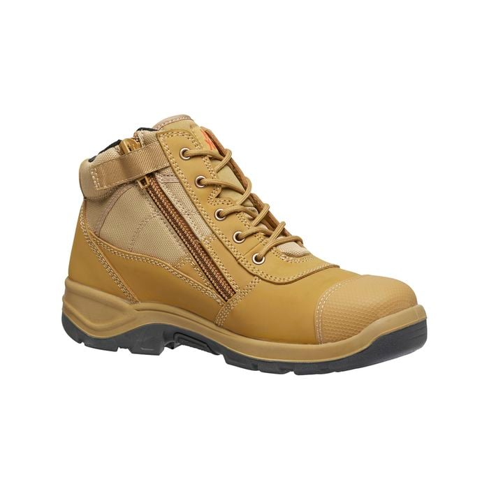 Hard Yakka Wheat Utility Side Zip Safety Boots - Size 9