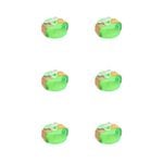 6PK Dudley's World Of Pets Medium Pet Exercise Wheel Green