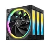 DeepCool FL12R 120mm (3-Pack) Unique Addressable RGB  High Performance Fans,  Low Noise, 4-pin PWM, Fluid Dynamic Bearing