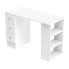 Advwin Computer Desk with 3 Drawers Storage White