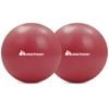 METEOR 25cm Mini Pilates Ball Dual-Pack in Red