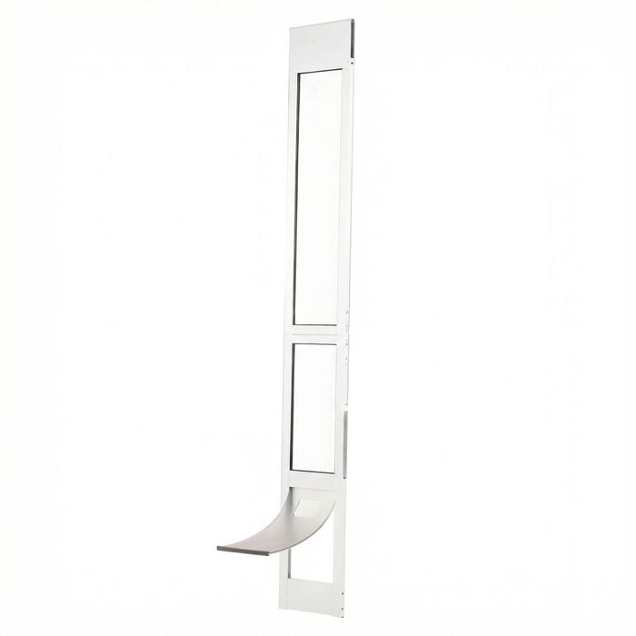 Advwin 210 x 31cm Aluminum Pet Door Doggy Door For Sliding Glass Door Adjustable Height