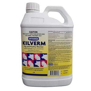 Vetsense Kilverm Pig & Poultry Wormer for Sensitive Strains 2.5L