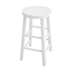 1825 Interiors Sallys Round Stool Plantation Pine Seat Furniture Antique White