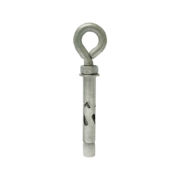 Macsim 10 x 70mm Galvanised Eye Bolt Head Masonbolt - 2 Pack