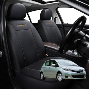 Car Seat Cover for Toyota Yaris 2011 - 2020 XP90, XP130 - Black-Front Only