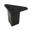 Adoored 40 x 40 x 80mm Black Square Cab Plastic Leg Furniture