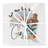 4pc Urban Let The Fun Be Gin 10cm Coasters Mug/Cup Drink Table Mat Set
