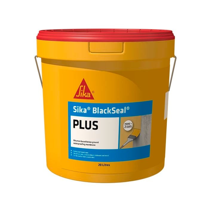 Sika 20L BlackSeal Plus Bitumen Waterproofing Membrane