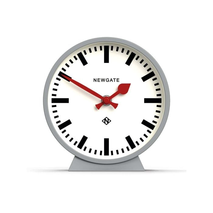 Newgate Railway Mantel Clock Posh Grey