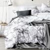 Dreamfields Queen Marble Design Soft Quilt Doona Duvet Cover Set
