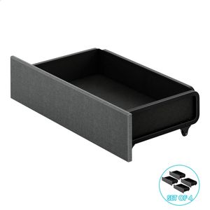 ALFORDSON 4x Trundle Drawers for Bed Frame Storage Wheels Grey