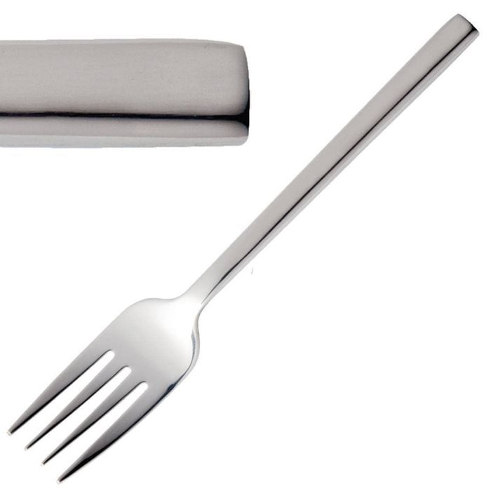 Olympia Dessert Fork Napoli 18/10 Stainless Steel 12 Pack 175mm Cutlery Commercial Kitchen