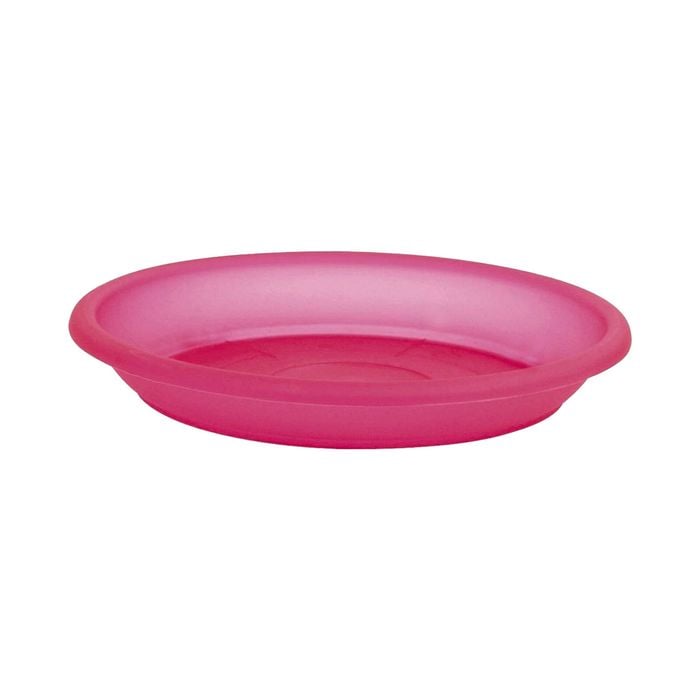 EDEN 22cm Red Transparent Round Saucer