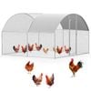 Advwin Chicken Coop Run Large Metal Chicken Pen Outdoor