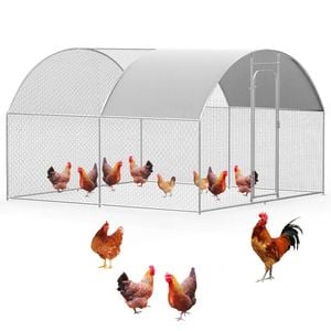 Advwin Chicken Coop Run Large Metal Chicken Pen Outdoor