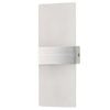 Brilliant 29cm Brushed Nickel LED Modern Wisher Wall Light
