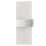 Brilliant 29cm Brushed Nickel LED Modern Wisher Wall Light
