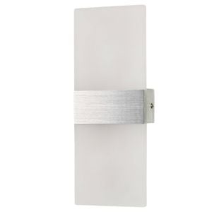 Brilliant 29cm Brushed Nickel LED Modern Wisher Wall Light