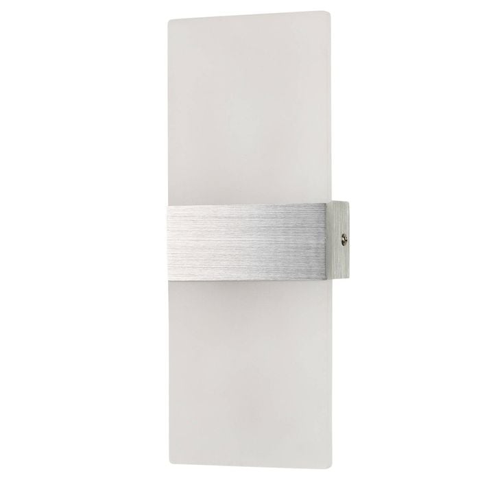 Brilliant 29cm Brushed Nickel LED Modern Wisher Wall Light