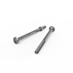 ZENITH M12 x 200mm Hot Dip Galvanised Cup Head Bolts & Nuts