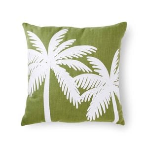 MadrasLink Luca Green Embroidered Cushion