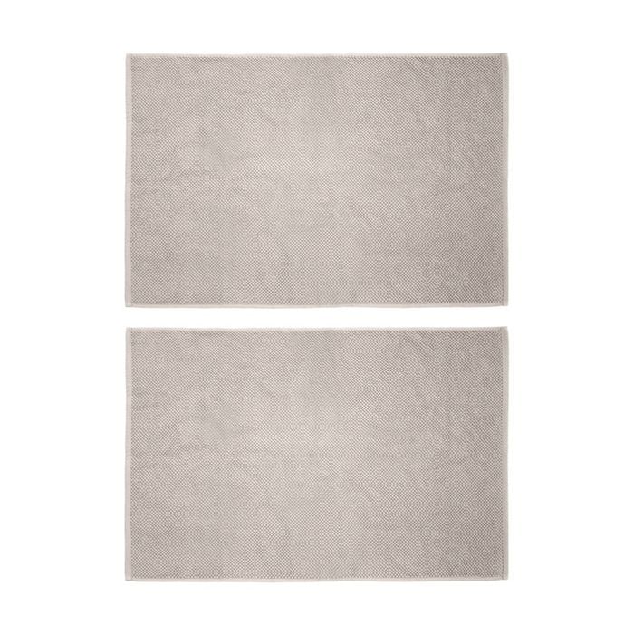 2PK Bambury Angove 950gsm Soft Absorbent Cotton Bath Mat 50x80cm Neutrals