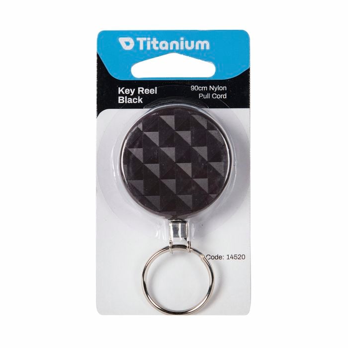 Titanium 900mm Pull Cord Key Reel