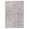 Loopsie-290cm X 200cm-alberc Grey And Beige Aztec Washable Rug