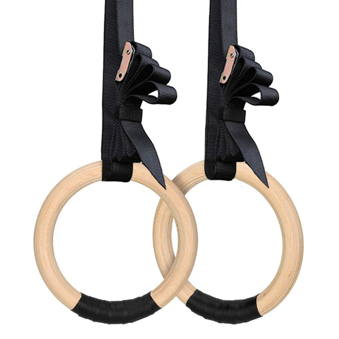 NNEOBA Sports Wood Gymnastic Rings