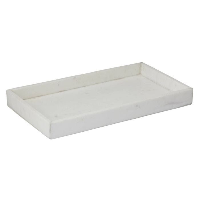 Amalfi Cararra Tray White 22.5x40x3cm