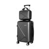 Wanderlite 12" 20" Luggage Set Suitcase TSA Black