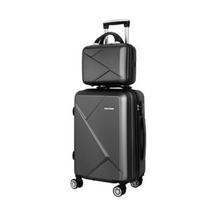 Wanderlite 12" 20" Luggage Set Suitcase TSA Black
