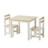 Oikiture Kids Table and Chairs Set Toddler Activity Study Play Desk Natural