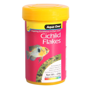 Aqua One Cichlid Flakes 24g (10595)