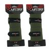2x 2pc Lift-tech Pro Thumb Loop Wrist Support Adjustable Wrap Army Green 20in