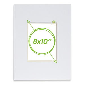 Nicola Spring 8" X 10" For 4" X 6" Picture Photo Mount - White