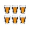 Bodum 0.25 L Transparent Titlis 6 Pcs Glass, Double Wall, Small, 0.25 L, 8 Oz, Stackable 1 Pcs